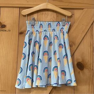 Tea Collection Girls Blue Rainbow Ice Cream Print Skirt